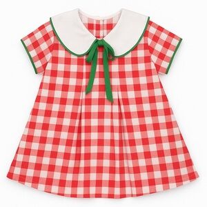 Nannette Red and White Gingham Dress